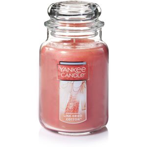 Yankee Candle Line-Dried Cotton Scented Classic 22oz Large Jar Single Wick Cand Yankee Candle Line-Dried Cotton Scented Classic 22oz Large Jar Single Wick Cand