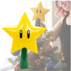 Unbranded Bros Super Mario Star Light USB Tree Topper - Interactive 20cm Yellow LED Star f Unbranded Bros Super Mario Star Light USB Tree Topper - Interactive 20cm Yellow LED Star f