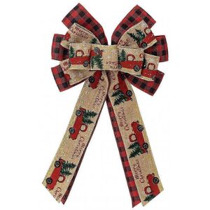 Unbranded (A) Christmas Bow Hand-Woven Plaid Bowknot Decor Xmas Tree Topper Gift Box Wreat Unbranded (A) Christmas Bow Hand-Woven Plaid Bowknot Decor Xmas Tree Topper Gift Box Wreat