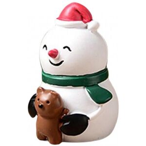 Unbranded (Snowman Get Bear) Christmas Resin Animals Ornament Mini Christmas Theme Statue Unbranded (Snowman Get Bear) Christmas Resin Animals Ornament Mini Christmas Theme Statue
