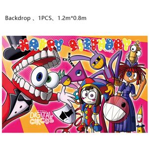 ETECHMART (Backdrop - 1pcs, Other) The Amazing Digital Circus Birthday Party Decoration Fo ETECHMART (Backdrop - 1pcs, Other) The Amazing Digital Circus Birthday Party Decoration Fo