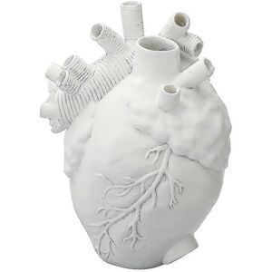 Unbranded (white) Heart Shape Heart-shaped Flower Container Vase Dried Body Sculpture Resi Unbranded (white) Heart Shape Heart-shaped Flower Container Vase Dried Body Sculpture Resi