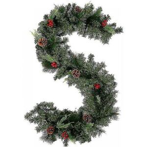 Unbranded (1.8M without light) Christmas Wreaths With Pinecones Red Berries Artificial Chr Unbranded (1.8M without light) Christmas Wreaths With Pinecones Red Berries Artificial Chr