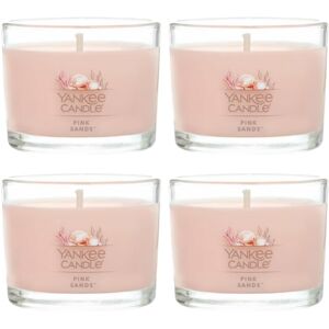 Yankee Candle Signature Votive Mini Candle Jar Pink Sands Scent Natural Soy Wa Yankee Candle Signature Votive Mini Candle Jar Pink Sands Scent Natural Soy Wa