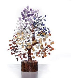 Five Leaf (Seven Chakra Tree) UK Amethyst Crystal Tree-Purple Gemstone Tree of Life Orname Five Leaf (Seven Chakra Tree) UK Amethyst Crystal Tree-Purple Gemstone Tree of Life Orname