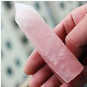 Unbranded (6-7cm) Natural Rock Rose Quartz Crystal Point Healing Stone Obelisk Pink Orname Unbranded (6-7cm) Natural Rock Rose Quartz Crystal Point Healing Stone Obelisk Pink Orname