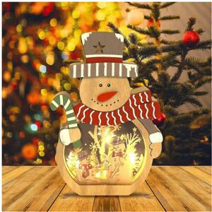 Unbranded LED Wooden Christmas Snowman Decoration Luminous Light Christmas Desktop Ornamen Unbranded LED Wooden Christmas Snowman Decoration Luminous Light Christmas Desktop Ornamen