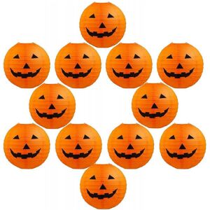 Unbranded 12pcs Halloween Paper Lanterns for Indoor and Outdoor Decoration, 20 cm Unbranded 12pcs Halloween Paper Lanterns for Indoor and Outdoor Decoration, 20 cm
