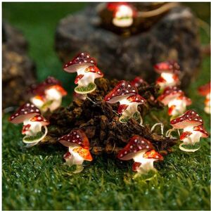 Unbranded Mushroom LED String Lights, 10FT 30LEDs Christmas Decorations Battery Powered Pr Unbranded Mushroom LED String Lights, 10FT 30LEDs Christmas Decorations Battery Powered Pr