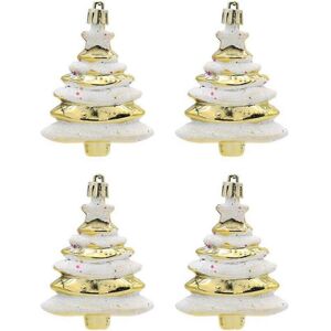 Unbranded (Gold) 4 Pieces Christmas Tree Hanging Decorations Glitter Christmas Baubles Chr Unbranded (Gold) 4 Pieces Christmas Tree Hanging Decorations Glitter Christmas Baubles Chr