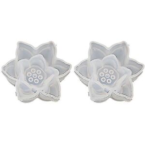 Unbranded 2pcs Diy Resin Molds Silicone Candles Holders Silicone Molds for Resin, Lotus Fl Unbranded 2pcs Diy Resin Molds Silicone Candles Holders Silicone Molds for Resin, Lotus Fl