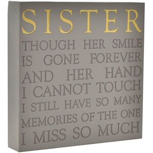 Celebrations Thoughts of You Memorial Square Plaque - Sister Celebrations Thoughts of You Memorial Square Plaque - Sister