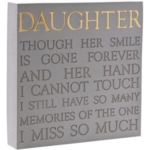 Celebrations Thoughts of You Memorial Square Plaque - Daughter Celebrations Thoughts of You Memorial Square Plaque - Daughter
