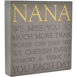 Celebrations Thoughts of You Memorial Square Plaque - Nana Celebrations Thoughts of You Memorial Square Plaque - Nana
