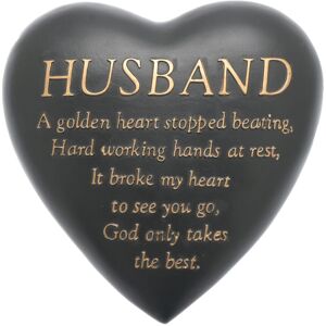 Celebrations Thoughts Of You Graveside Dark Grey Heart Plaque - Husband Celebrations Thoughts Of You Graveside Dark Grey Heart Plaque - Husband