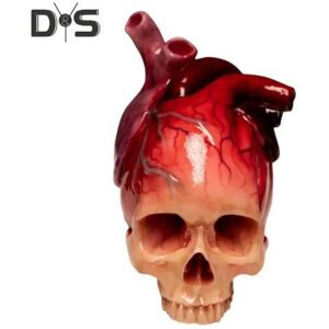 Unbranded Skull Heart Figurine Spooky Life Size Skull Resin Statue Sculpture Halloween Hom Unbranded Skull Heart Figurine Spooky Life Size Skull Resin Statue Sculpture Halloween Hom