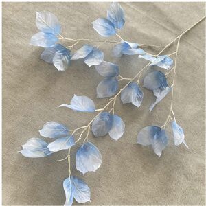 Unbranded (Light Blue) Kapok Artificial Leaves For Styling Photography Props Indoor Outdoo Unbranded (Light Blue) Kapok Artificial Leaves For Styling Photography Props Indoor Outdoo