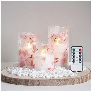 Unbranded (Pink, 1 set) Flameless Glass Candle Light, Battery Powered LED Candle Light wit Unbranded (Pink, 1 set) Flameless Glass Candle Light, Battery Powered LED Candle Light wit