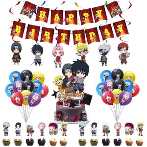 Unbranded (44 pcs) Naruto Ninja Theme Party Supplies Decor Banner Balloon Cake Adult Toppe Unbranded (44 pcs) Naruto Ninja Theme Party Supplies Decor Banner Balloon Cake Adult Toppe