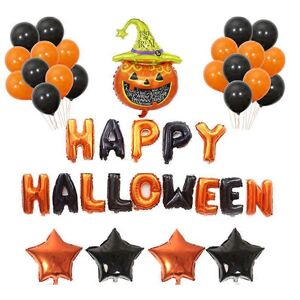 Kikidex (As show, One size) Halloween Party Decorations, Happy Halloween Banner Pumpki Kikidex (As show, One size) Halloween Party Decorations, Happy Halloween Banner Pumpki
