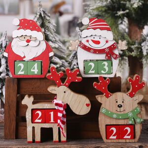Unbranded 3d Wooden Elegant Christmas Countdown Calendar With Santa Snowman And Reindeer D Unbranded 3d Wooden Elegant Christmas Countdown Calendar With Santa Snowman And Reindeer D