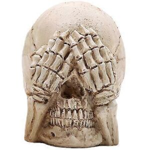 Kikidex (As show, One size) Halloween Skull Resin Luminous Decorative Scary Props Orname Kikidex (As show, One size) Halloween Skull Resin Luminous Decorative Scary Props Orname