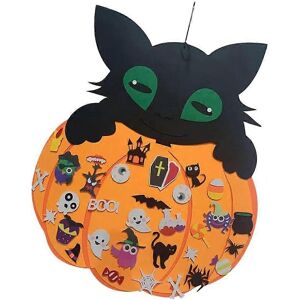 Kikidex (As show, One size) Halloween Pumpkin Cat Felt Decoration Hanging Felt Ornaments Kikidex (As show, One size) Halloween Pumpkin Cat Felt Decoration Hanging Felt Ornaments