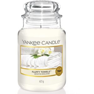 Yankee Candle Scented Candle Fluffy Towels Large Jar Candle Burn Time: up to Yankee Candle Scented Candle Fluffy Towels Large Jar Candle Burn Time: up to