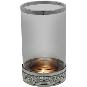 URBN Living (1) 21cm Hestia Clear Glass Candle Tealight Pillar Holder Diamante Base Home Dec URBN Living (1) 21cm Hestia Clear Glass Candle Tealight Pillar Holder Diamante Base Home Dec