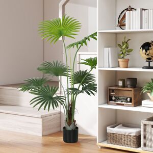 (M) HOMCOM Artificial Plant with PEVA Leaves and Coconut Coir for Home Office (M) HOMCOM Artificial Plant with PEVA Leaves and Coconut Coir for Home Office