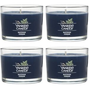 Yankee Candle Signature Votive Mini Candle Jar Bayside Cedar Scent Natural Soy Yankee Candle Signature Votive Mini Candle Jar Bayside Cedar Scent Natural Soy