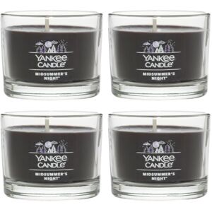 Yankee Candle Signature Votive Mini Candle Jar Midsummer's Night Scent Natural Yankee Candle Signature Votive Mini Candle Jar Midsummer's Night Scent Natural