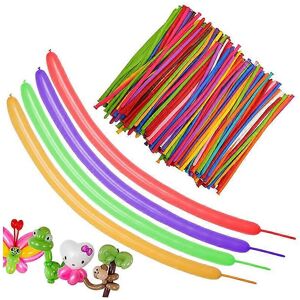Unbranded (As show, One size) 100pcs long strip magic balloon latex balloon wedding room d Unbranded (As show, One size) 100pcs long strip magic balloon latex balloon wedding room d