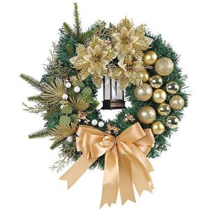 Unbranded (As show, One size) Golden Christmas Ball Pine Needle Garland, Christmas Garland Unbranded (As show, One size) Golden Christmas Ball Pine Needle Garland, Christmas Garland