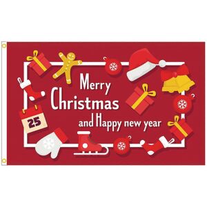 Unbranded (As show, One size) Merry Christmas Tree Flag 150 x 90 cm - Christmas Flag 90 x Unbranded (As show, One size) Merry Christmas Tree Flag 150 x 90 cm - Christmas Flag 90 x