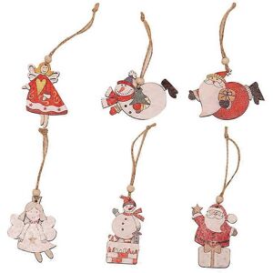 Unbranded (As show, One size) 12 pcs Christmas Decorations, Wooden Christmas Pendants, Chr Unbranded (As show, One size) 12 pcs Christmas Decorations, Wooden Christmas Pendants, Chr