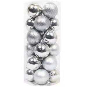Unbranded (B--Silver, 24 PCS) 24X Glitter Bright Christmas Tree Balls Ornament Baubles Xma Unbranded (B--Silver, 24 PCS) 24X Glitter Bright Christmas Tree Balls Ornament Baubles Xma