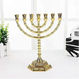 Unbranded (As show, One size) 7 Branch Menorah Candle Holder for Shabbat, Tabernacle, Home Unbranded (As show, One size) 7 Branch Menorah Candle Holder for Shabbat, Tabernacle, Home