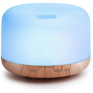 Unbranded (As show, One size) 500ml Essential Oil Diffuser, Ultrasonic Air Humidifier Arom Unbranded (As show, One size) 500ml Essential Oil Diffuser, Ultrasonic Air Humidifier Arom