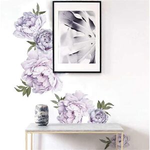 Unbranded (As show, One size) Wall Stickers Purple Peony Flower Wall Stickers Home Decor L Unbranded (As show, One size) Wall Stickers Purple Peony Flower Wall Stickers Home Decor L