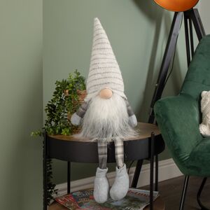 Samuel Alexander 68cm Sitting Grey Dangly Legs Gonk Christmas Decoration with Grey Hat Samuel Alexander 68cm Sitting Grey Dangly Legs Gonk Christmas Decoration with Grey Hat