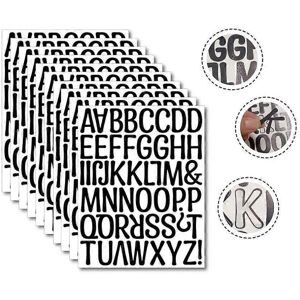 Unbranded (As show, One size) 10 Sheets (Black) Self Adhesive Vinyl Letters and Numbers Se Unbranded (As show, One size) 10 Sheets (Black) Self Adhesive Vinyl Letters and Numbers Se