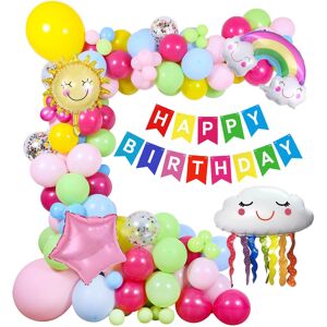 Unbranded (As show, One size) Multicolored Birthday Balloon, Birthday Decoration, Birthday Unbranded (As show, One size) Multicolored Birthday Balloon, Birthday Decoration, Birthday