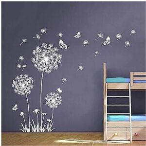 Unbranded (As show, One size) Dandelion and Butterfly Wall Stickers Decorative Sticker Quo Unbranded (As show, One size) Dandelion and Butterfly Wall Stickers Decorative Sticker Quo
