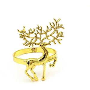 Unbranded (As show, One size) (1PCS Reindeer) Christmas Deer Elk Snowflake Napkin Rings, N Unbranded (As show, One size) (1PCS Reindeer) Christmas Deer Elk Snowflake Napkin Rings, N
