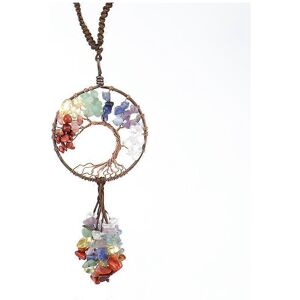 Unbranded (As show, One size) 7 Chakras Tree of Life Window Decoration Hanging Handmade Wi Unbranded (As show, One size) 7 Chakras Tree of Life Window Decoration Hanging Handmade Wi