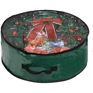 Unbranded (As show, One size) Christmas Wreath Storage Bag - 24" X 24" X 8" Unbranded (As show, One size) Christmas Wreath Storage Bag - 24" X 24" X 8"