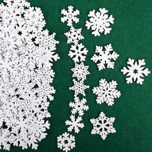 Unbranded (As show, One size) 100pcs Snowflakes Christmas Decorations Hanging Ornament Xma Unbranded (As show, One size) 100pcs Snowflakes Christmas Decorations Hanging Ornament Xma