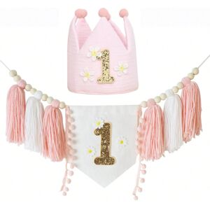 Gaatpot (pink set) Boho 1st Birthday High Chair Banner Pink Party Decoration For Girl Ba Gaatpot (pink set) Boho 1st Birthday High Chair Banner Pink Party Decoration For Girl Ba