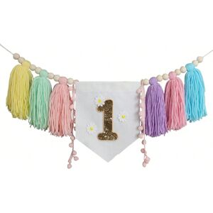 Gaatpot (color tassel) Boho 1st Birthday High Chair Banner Pink Party Decoration For Gir Gaatpot (color tassel) Boho 1st Birthday High Chair Banner Pink Party Decoration For Gir